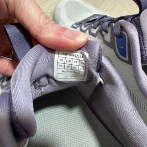 Stylish Gray and Blue Sneakers